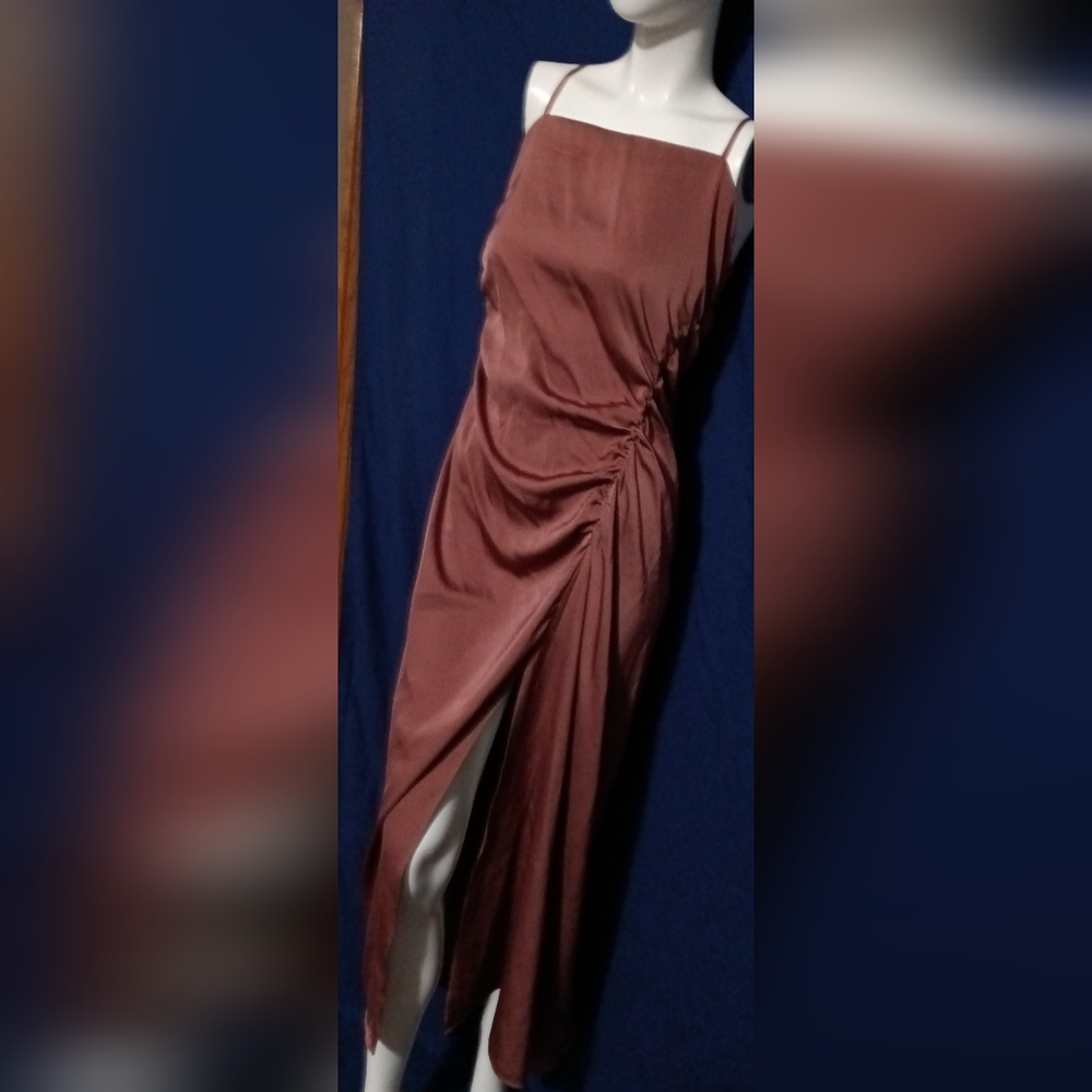 Vici Mauve Satin Dress